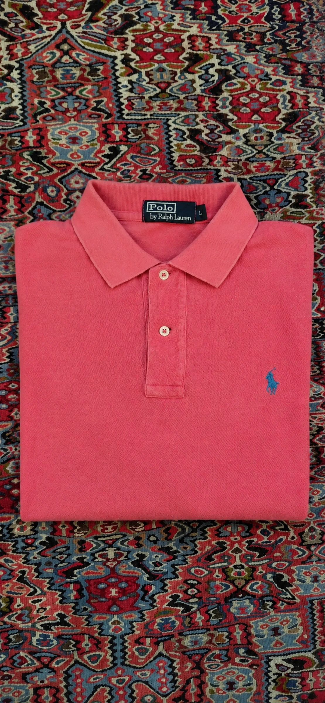 Polo Ralph Lauren Vermelho Homem Tamanho G – 100% Autêntico – Muito bom estado – photo 3